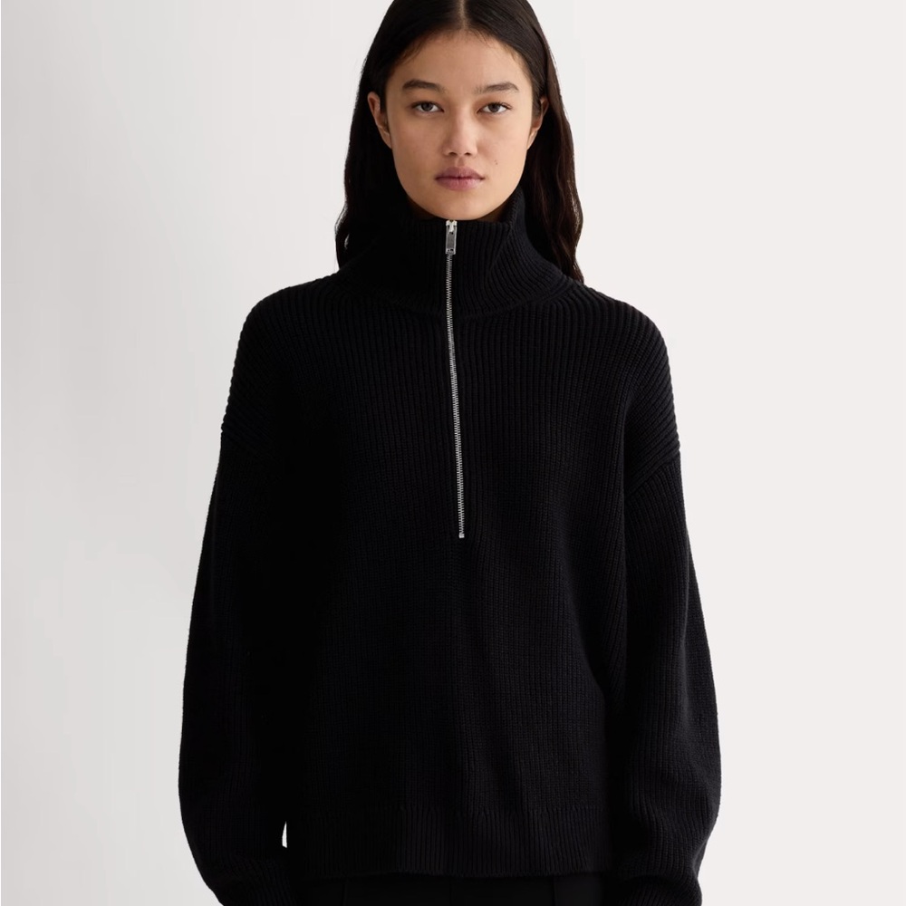 Everlane The Half-Zip in Everyday Cotton